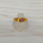 K18石付きリング|K18