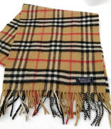 カシミヤ100%チェックマフラー|BURBERRY'S