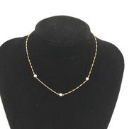 ネックレス 石付き|K18