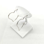 K14WGハートピアス|K14WG