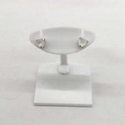 K14WG石付ピアス|K14WG