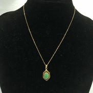 K18石付きネックレス|K18