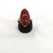 K18石付きリング|-