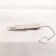 K14WGダイヤ付ネクタイピン|-