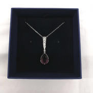 パープルストーンネックレス|SWAROVSKI