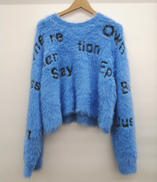 SHAGGY LOGO KNIT TOPS|MAISON SPECIAL