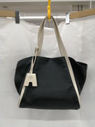レザーミニトートバッグ　BLK/WH|AKRIS