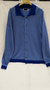 STRIPE KNIT SHIRT BLUE|PHINGERIN