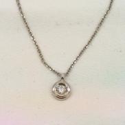 PT850ダイヤネックレス|PT850