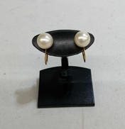 K18白玉付きイヤリング|その他ブランド