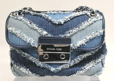 スローンスモールデニムシェブロンショルダーバッグ|MICHAEL KORS