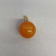 k18ペンダントトップ|オレンジ玉