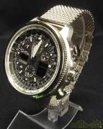 エコドライブ　ナビフォーク　電波ソーラー腕時計　デジアナ表記|CITIZEN