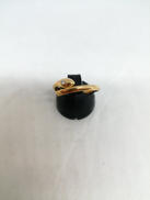 K18リング|透明石付き