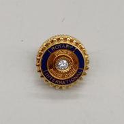 K18YG タイピン|透明石付き