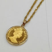 キャット金貨ネックレス|宝石無しネックレス