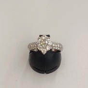 PT900ダイアモンド付きリング|PT900