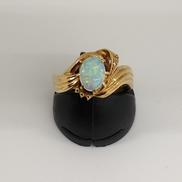 k18石つきリング|不明