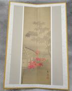 ミニ屏風|楓桜紅葉図