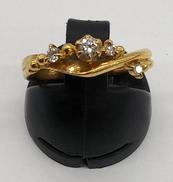 K18石付きリング|4゜C