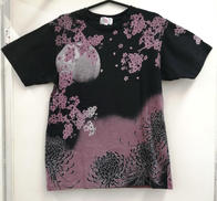 花魁火縄銃柄刺繍Tシャツ|華鳥風月