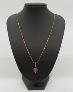 750K18ネックレス|宝石付きネックレス