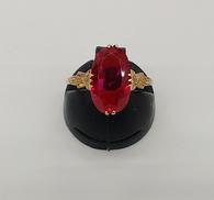 K18赤石付リング|宝石付きリング