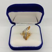 K18/PT900コンビリング|宝石無しリング