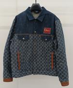 GGロゴ エコウォッシュド オーガニックデニムジャケット|GUCCI