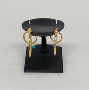 K18石付ピアス|宝石付きピアス