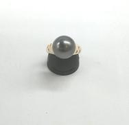 リング(灰色玉付き)|K18
