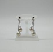 ピアス（白玉付）|WGK 14