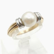 K18/PT900リング|約7号/石動きます