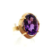 紫石付K18リング|10号