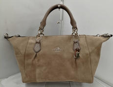 スウェードハンドバッグ|COACH