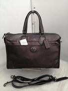 ライダー サッチェル メタリック ツートーン レザー|COACH