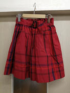 ベルト付きチェック柄スカート|BURBERRY