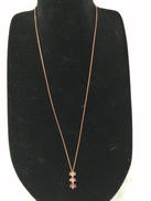 Ｋ１０石付きネックレス|宝石付きネックレス