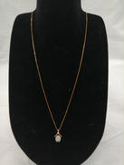 Ｋ１８石付きネックレス|宝石付きネックレス