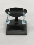 Ｋ１４ＷＧピアス(キャッチ含む)|宝石付きピアス