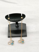 Ｋ１８石付きピアス|宝石付きピアス