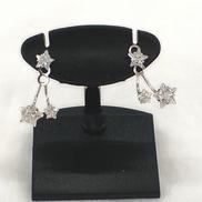 K14WGピアス|宝石付きピアス