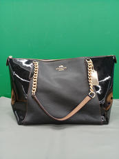 レザーエナメルトートバッグ|COACH