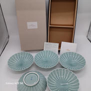 青磁皿5枚|深川製磁