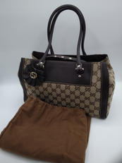 トートバッグ GGキャンバス レザー|GUCCI