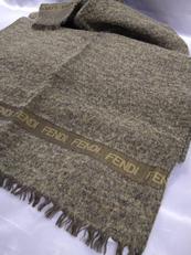 シルク混マフラー/GREEN|FENDI