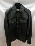 エンボスロゴレザーシャツジャケット|GUCCI