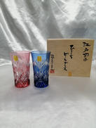 ペアひとくちビールグラス|カガミクリスタル