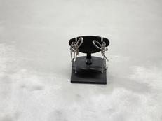 石付きリボンペアピアス|NOBRAND