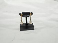 石付きドロップピアス|NOBRAND